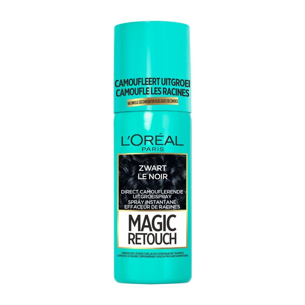 6x L'Oréal Magic Retouch Uitgroeispray Zwart 75 ml
