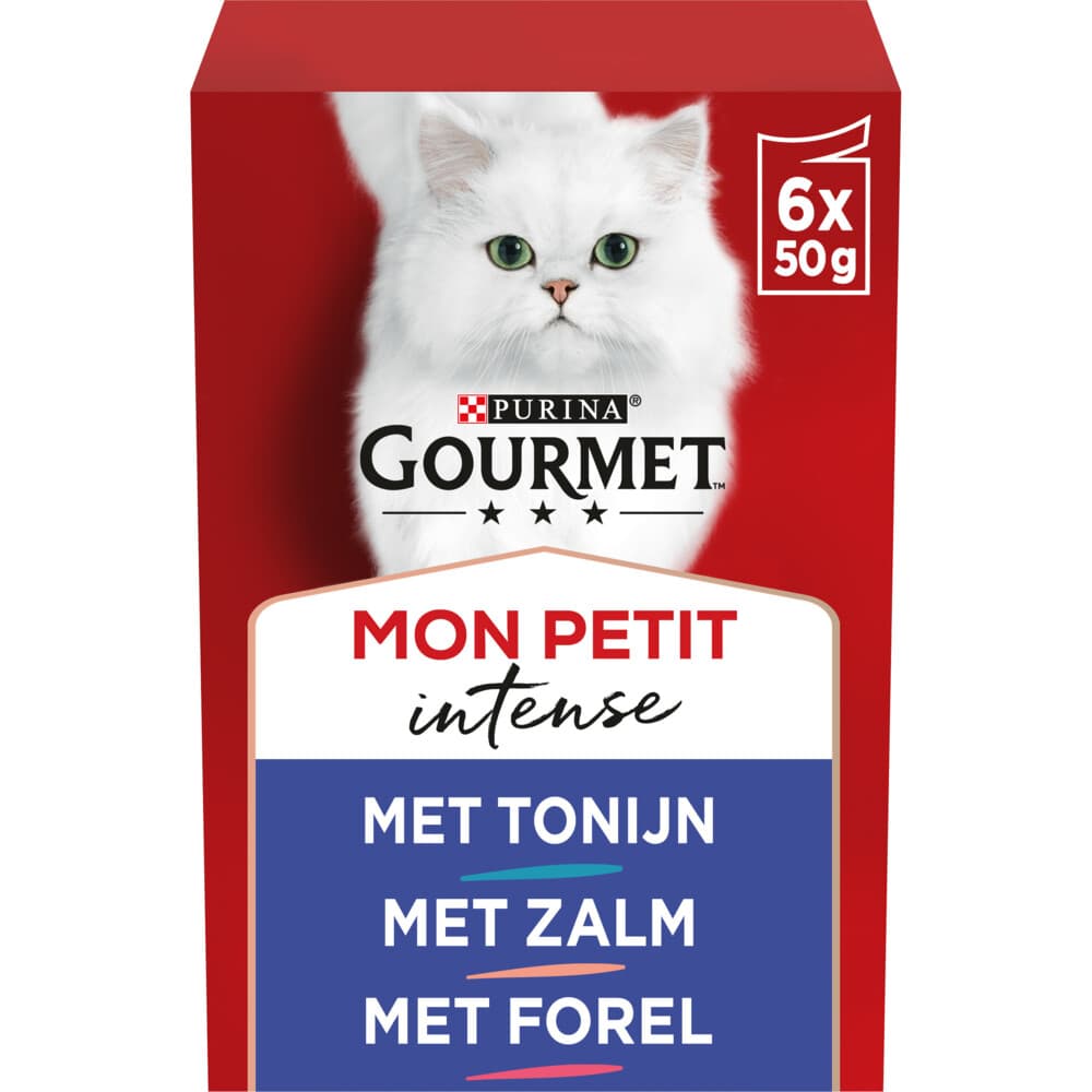 Gourmet Mon Petit Kattenvoer Nat Vis 6 x 50 gr