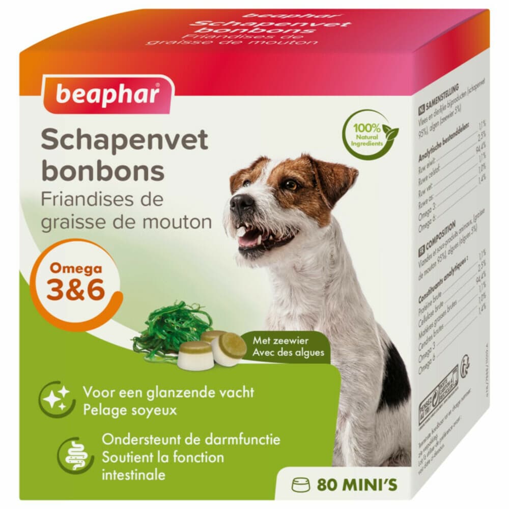 Beaphar Schapenvet Bonbons Mini Zeewier 245 gr