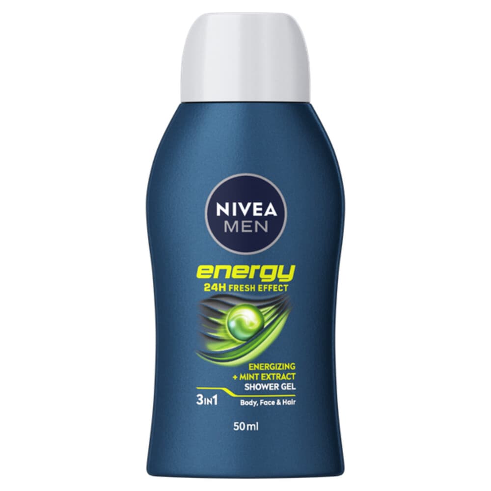 NIVEA Men Douchegel Energy Mini Reisformaat 50 ml