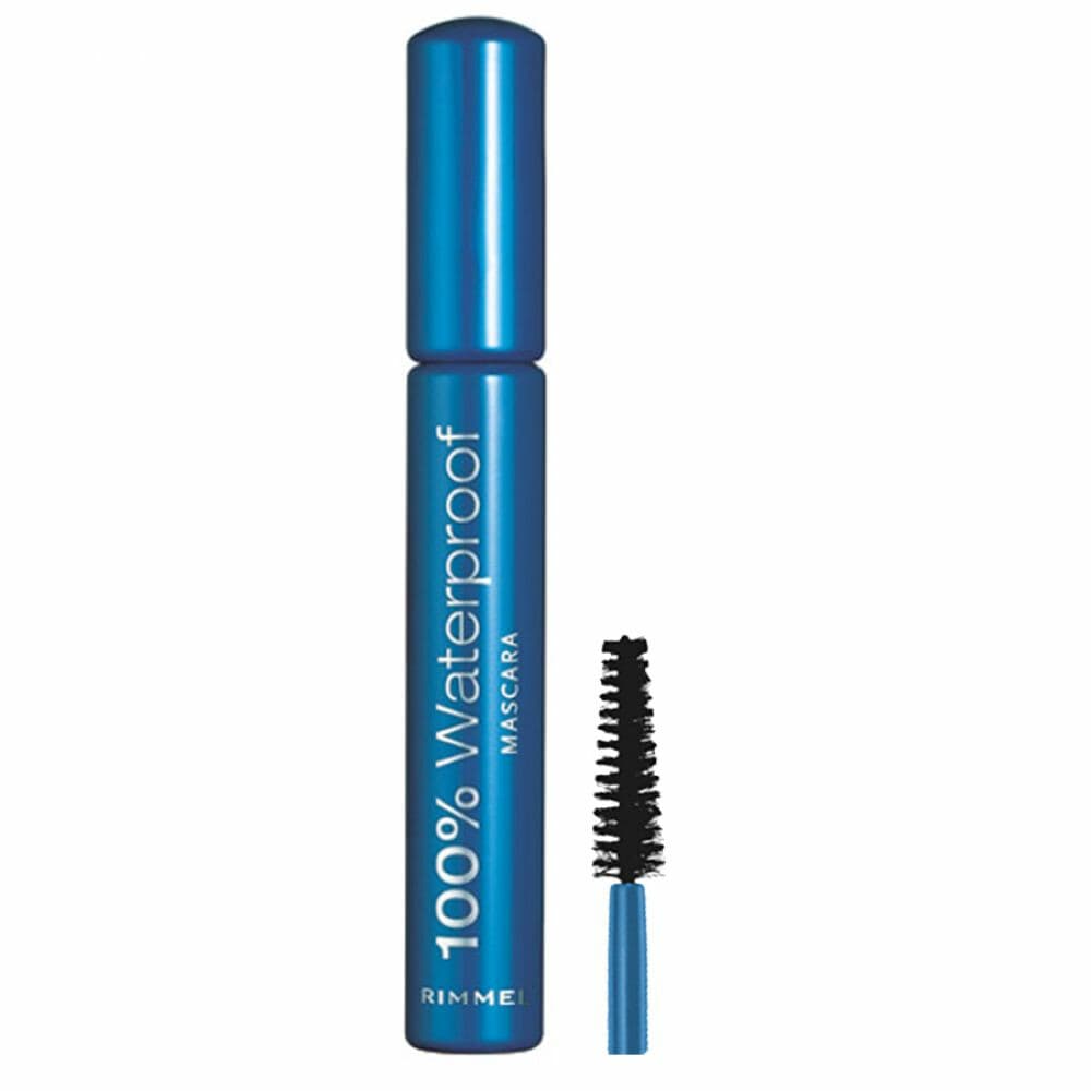 3x Rimmel 100% Waterproof Mascara 001 Black 8 ml