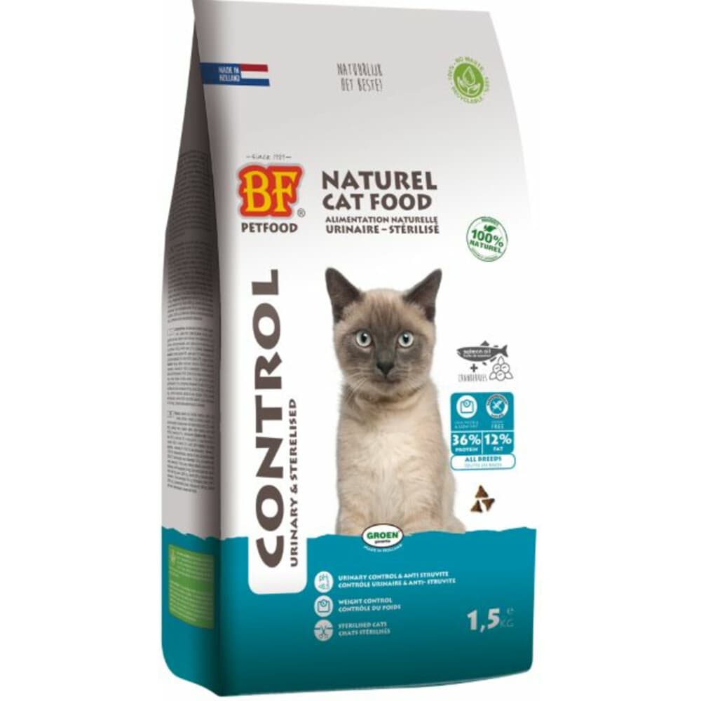 4x BF Petfood Kattenvoer Control 1,5 kg