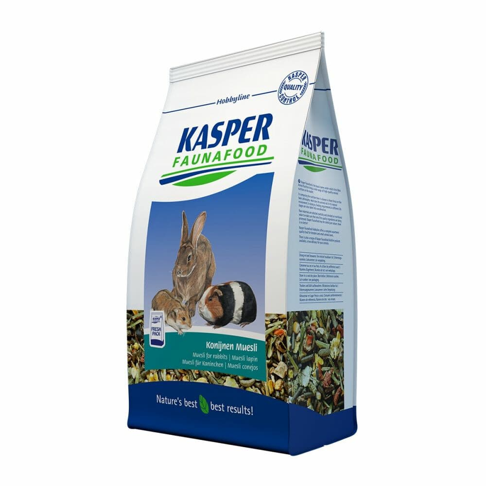 3x Kasper Faunafood Konijnen Muesli 2,5 kg