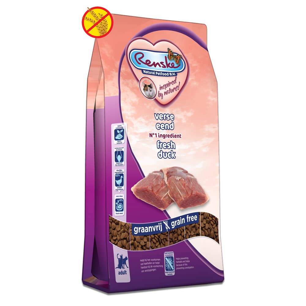 Renske Super Premium Adult Kattenvoer Eend 1,5 kg
