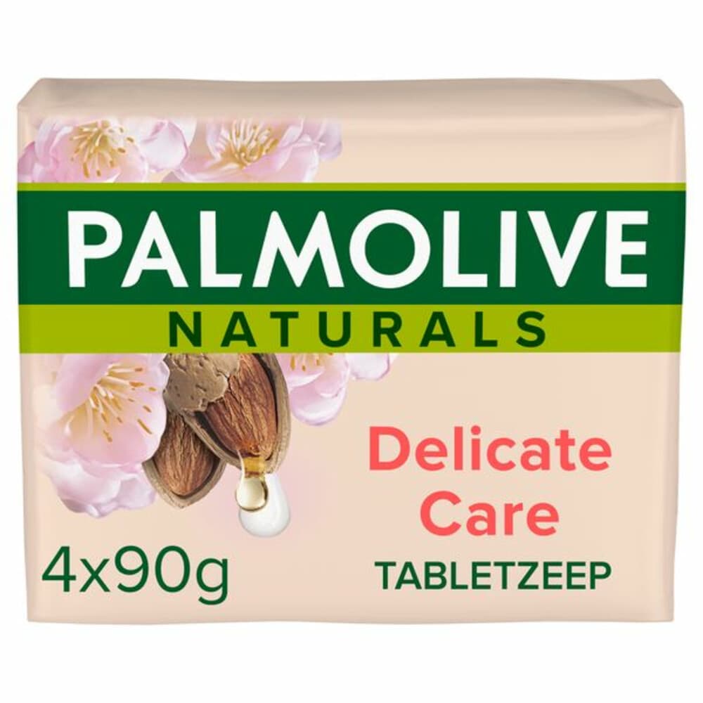 12x Palmolive Tabletzeep Naturals Amandel Melk 4x 90 gr