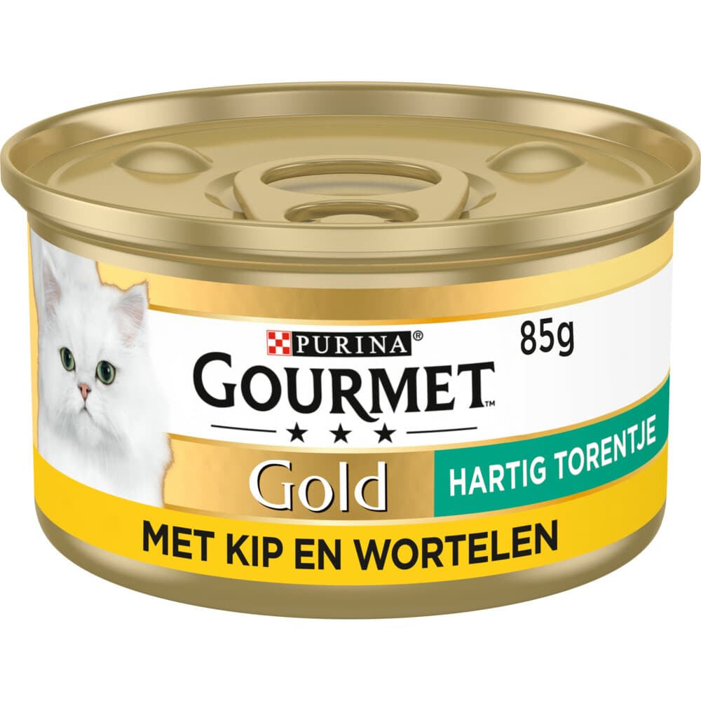 Gourmet Gold Kattenvoer Nat Hartig Torentje Kip - Wortel 85 gr