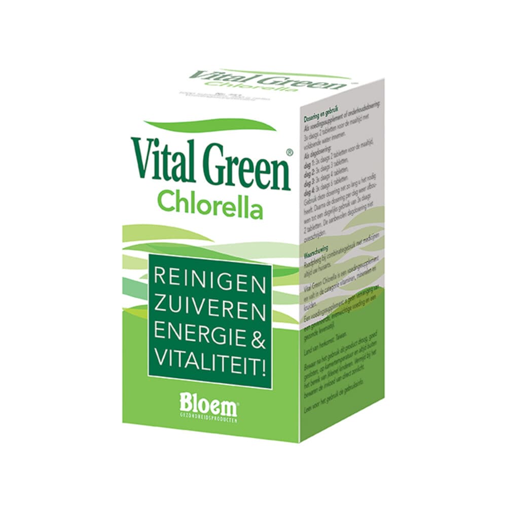 Gratis Verzending: Bloem Vital Green Chlorella 1000 tabletten