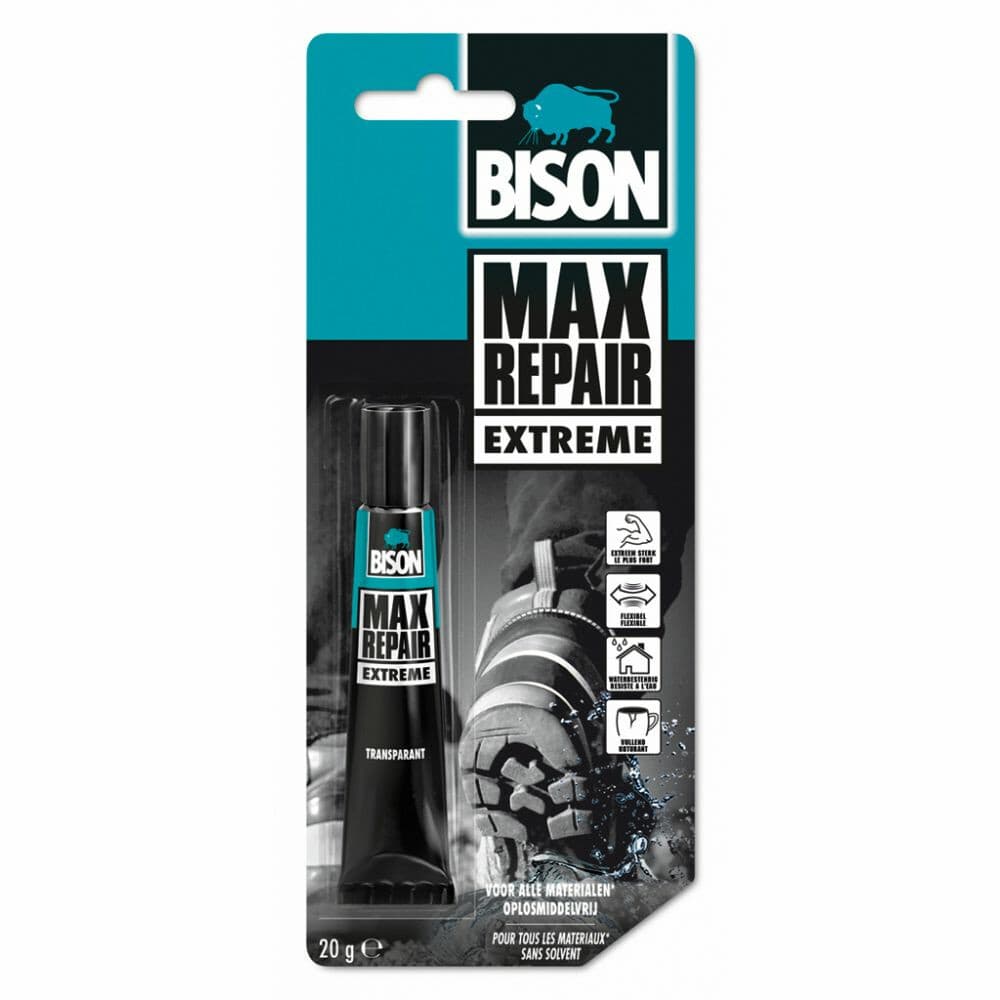 6x Bison Max Repair Extreme Lijm Tube 20 gr