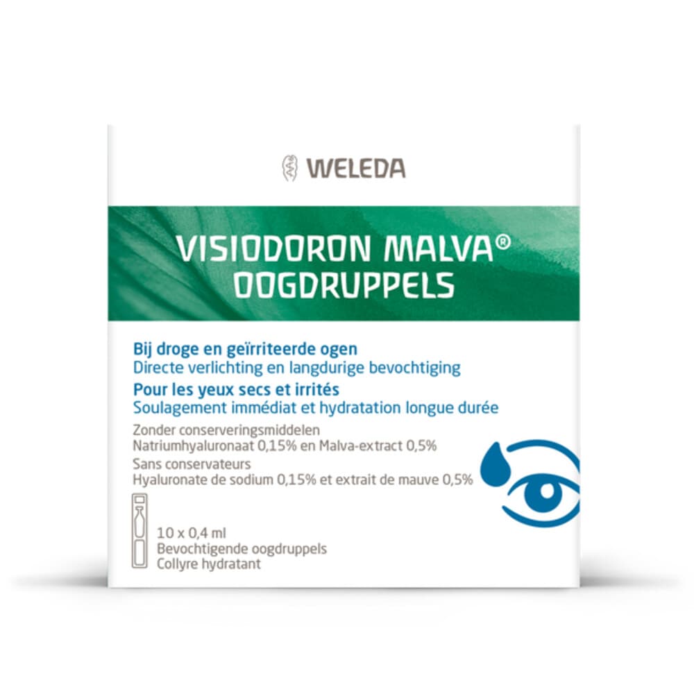 2e halve prijs: WELEDA Visiodoron Malva Oogdruppels Ampullen 10 stuks