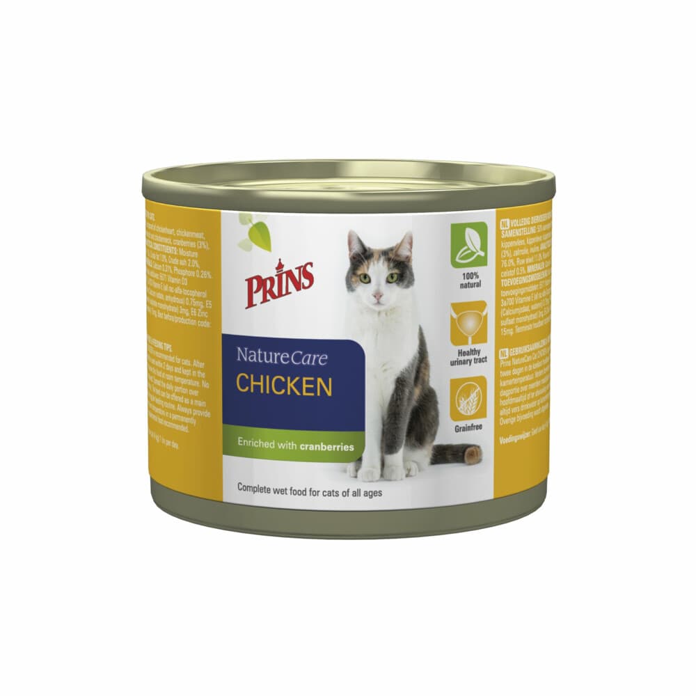 Prins NatureCare Kattenvoer Nat Kip 200 gr