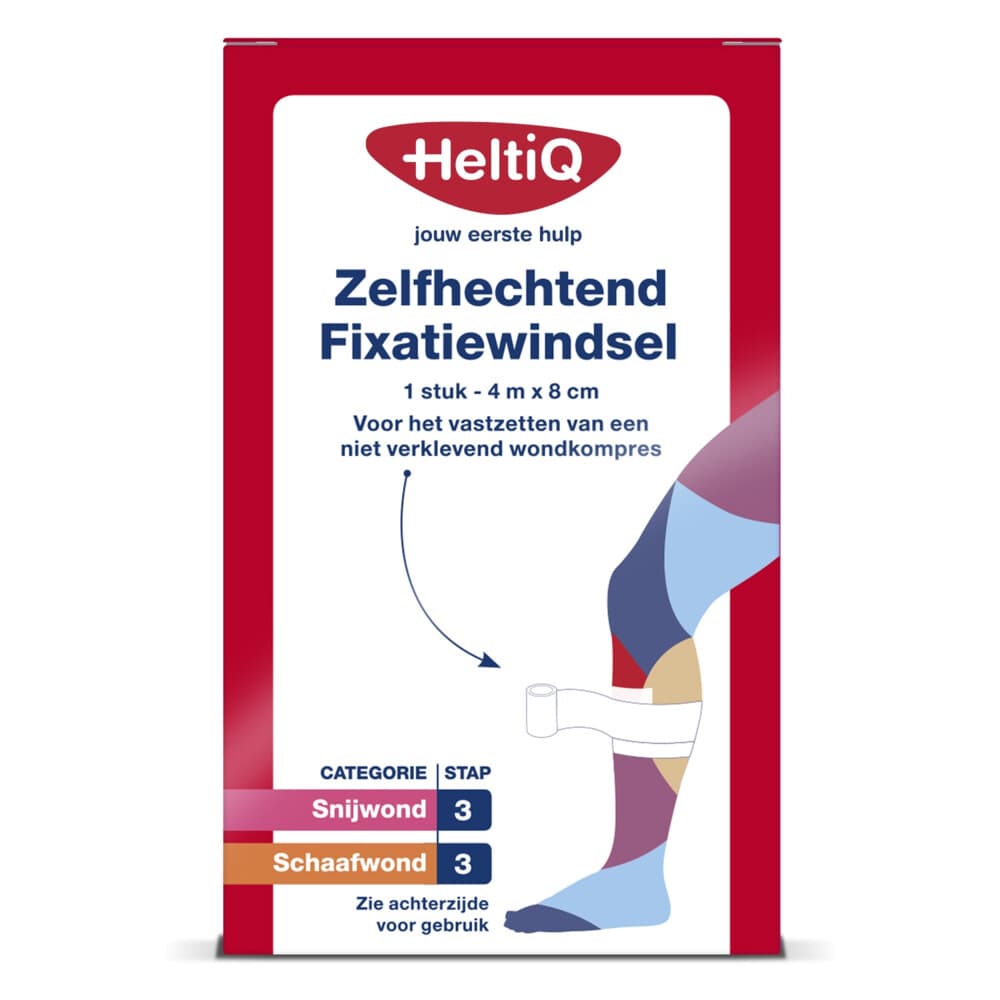 HeltiQ Zelfhechtend Windsel 4 m x 8 cm