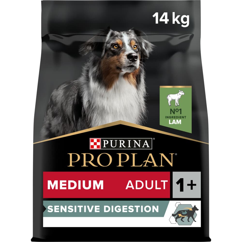 Pro Plan Hondenvoer Droog Adult Medium Sensitive Digestion Lam 14 kg