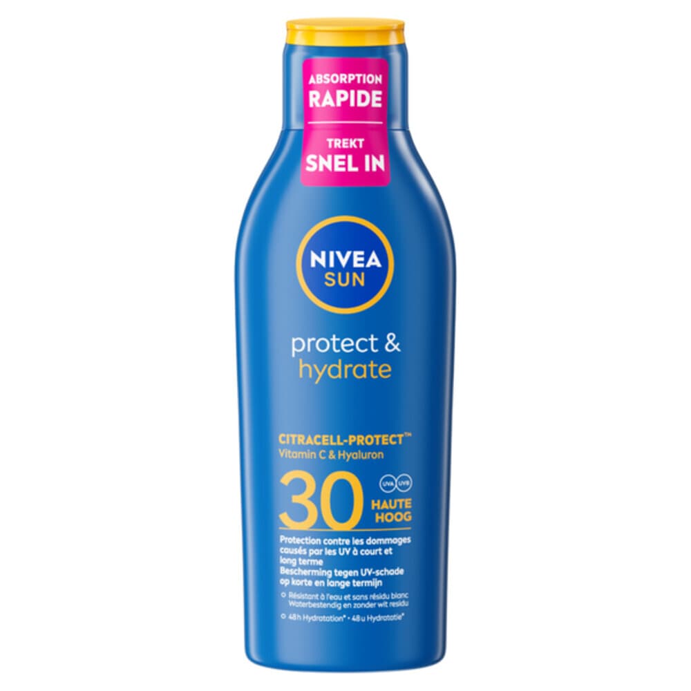 6x NIVEA Sun Protect&Hydrate Zonnemelk SPF 30 200 ml