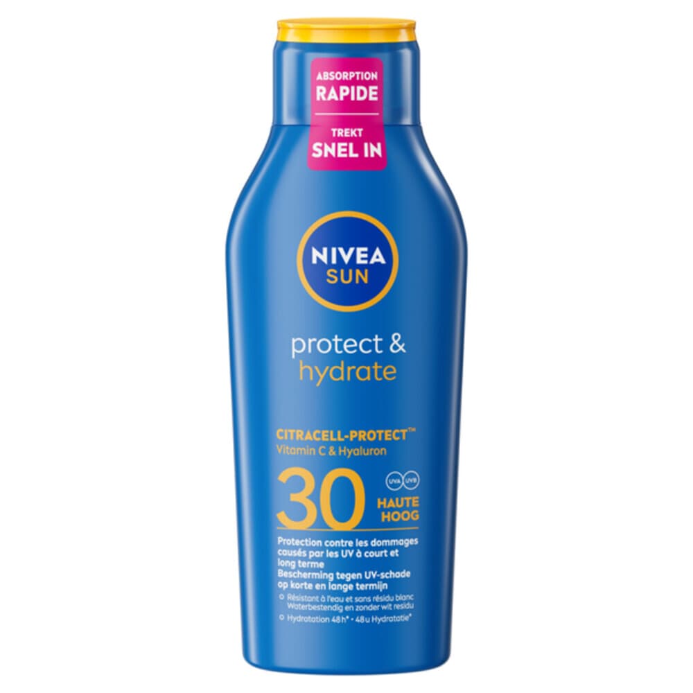 6x NIVEA Sun Protect&Hydrate Zonnemelk SPF 30 400 ml