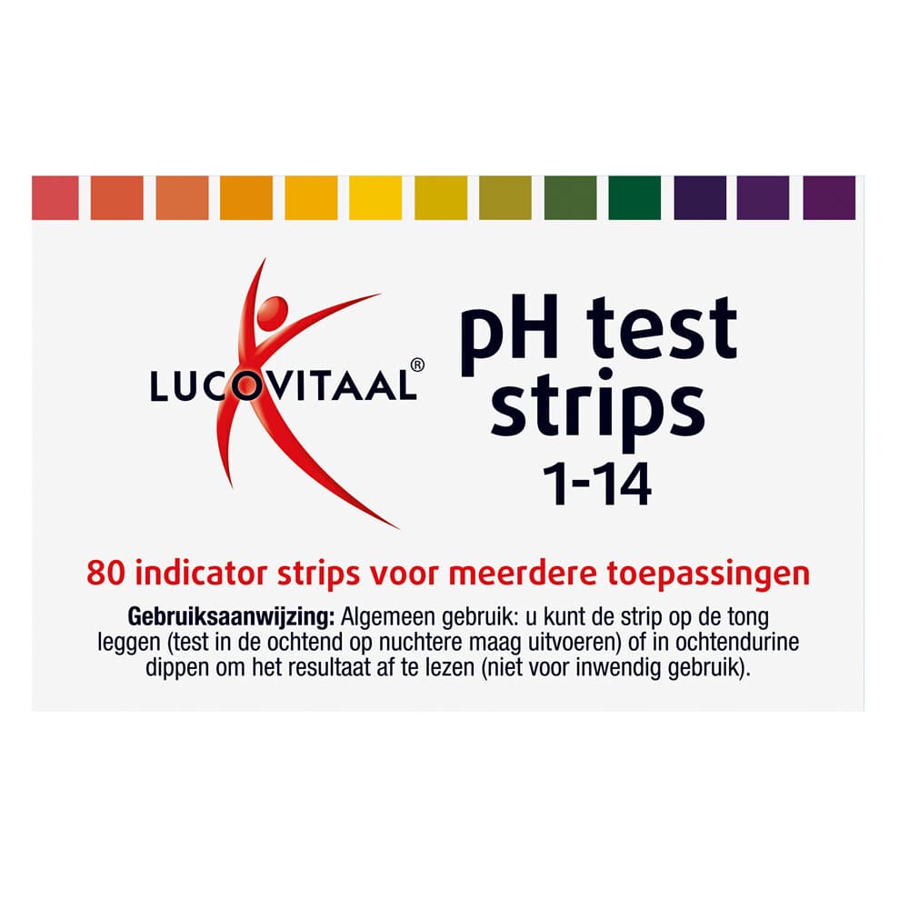 2+2 gratis: Lucovitaal Zuur Base Ph Strips 80 stuks