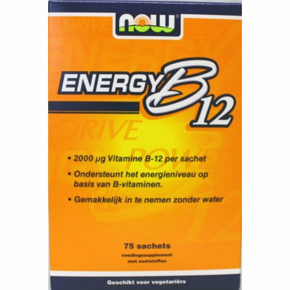 Gratis Verzending: NOW Energy B-12 Instant 75 sachets