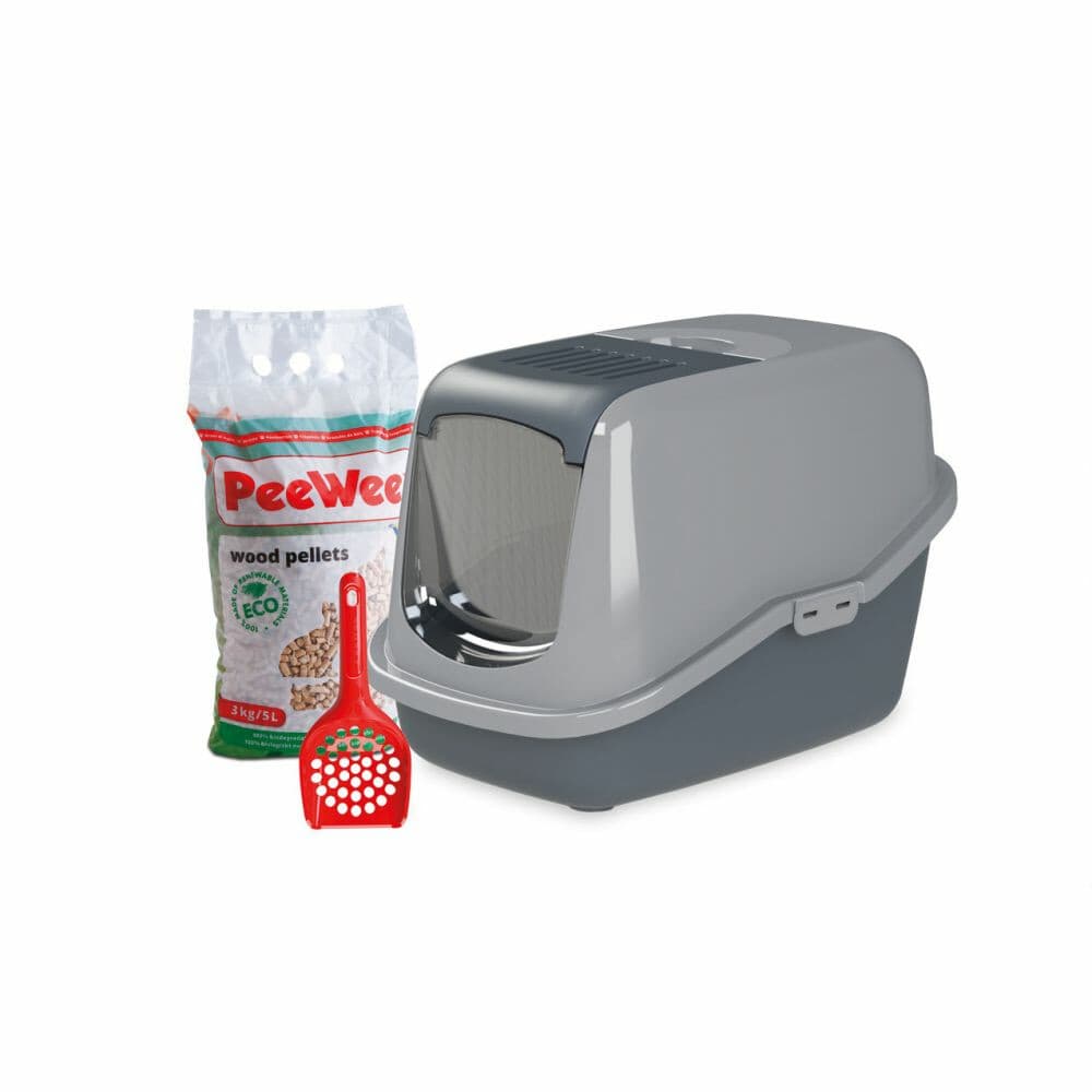 PeeWee Startpakket EcoHus Antraciet - Grijs 56 x 39 x 38,5 cm
