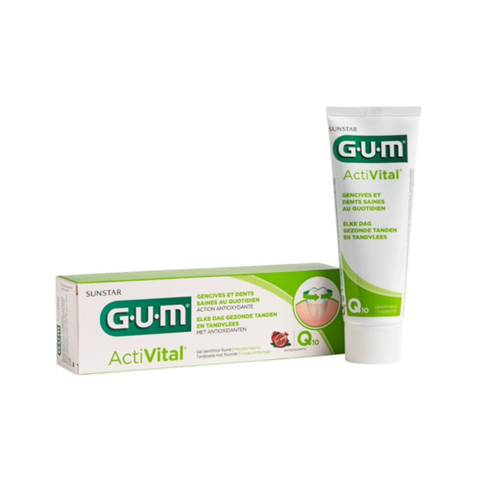 3x GUM Tandpasta ActiVital 75 ml