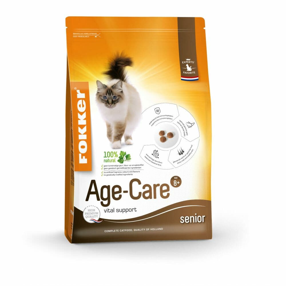 3x Fokker Age Care Kattenvoer Gevogelte 2,5 kg