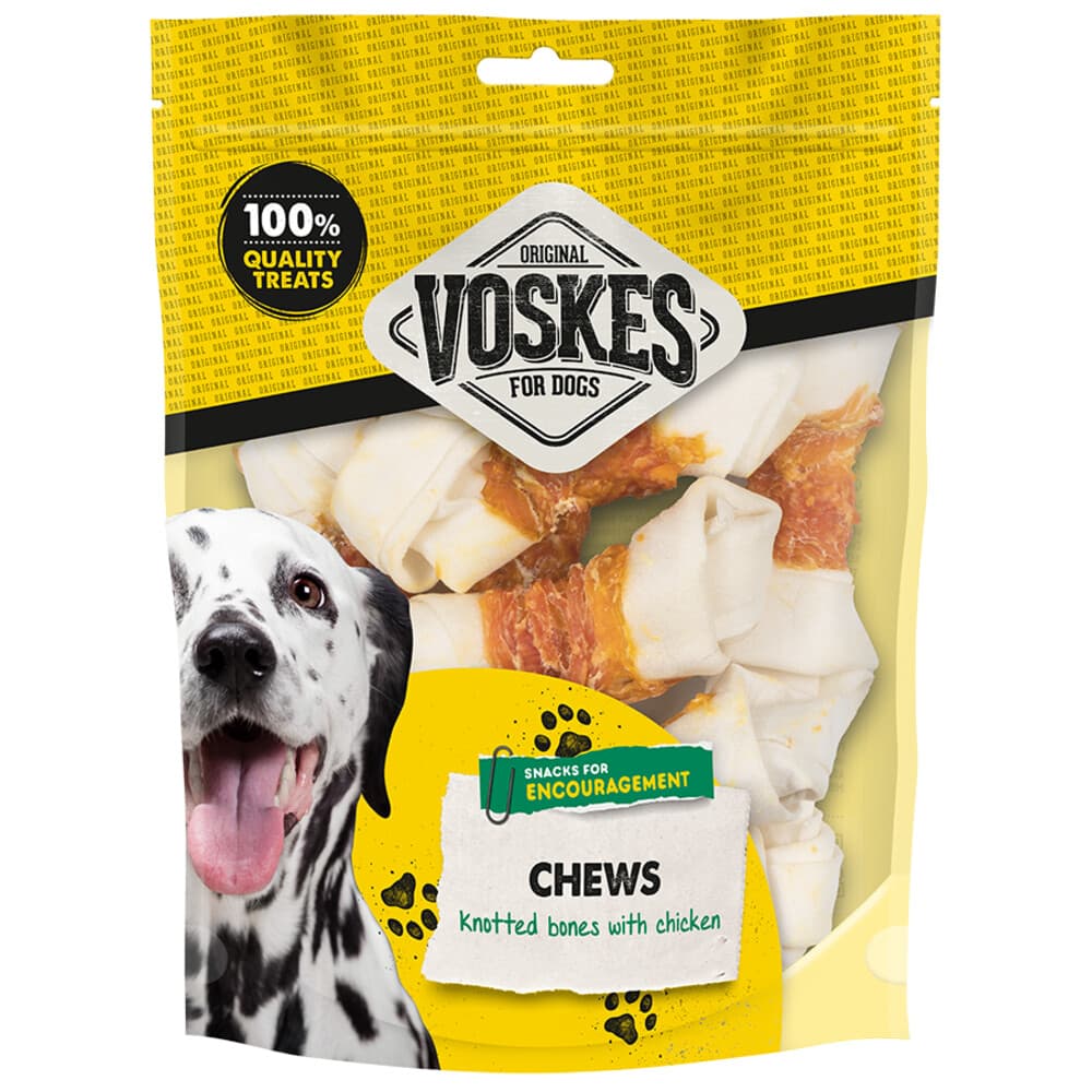 Voskes Blanke Kauwknopen Met Kip 10 stuks