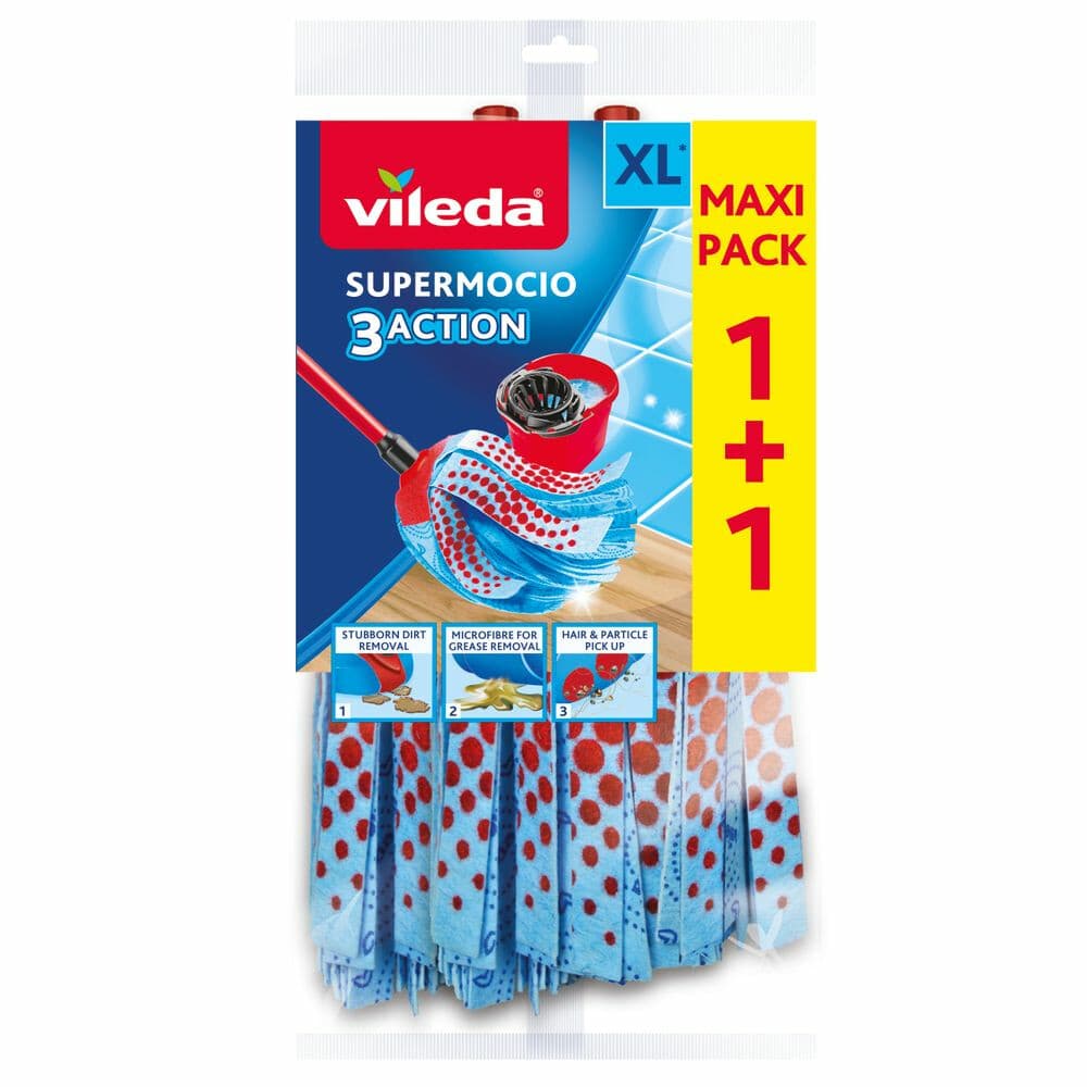 Vileda Super Mocio 3-Action Navulling 2 stuks