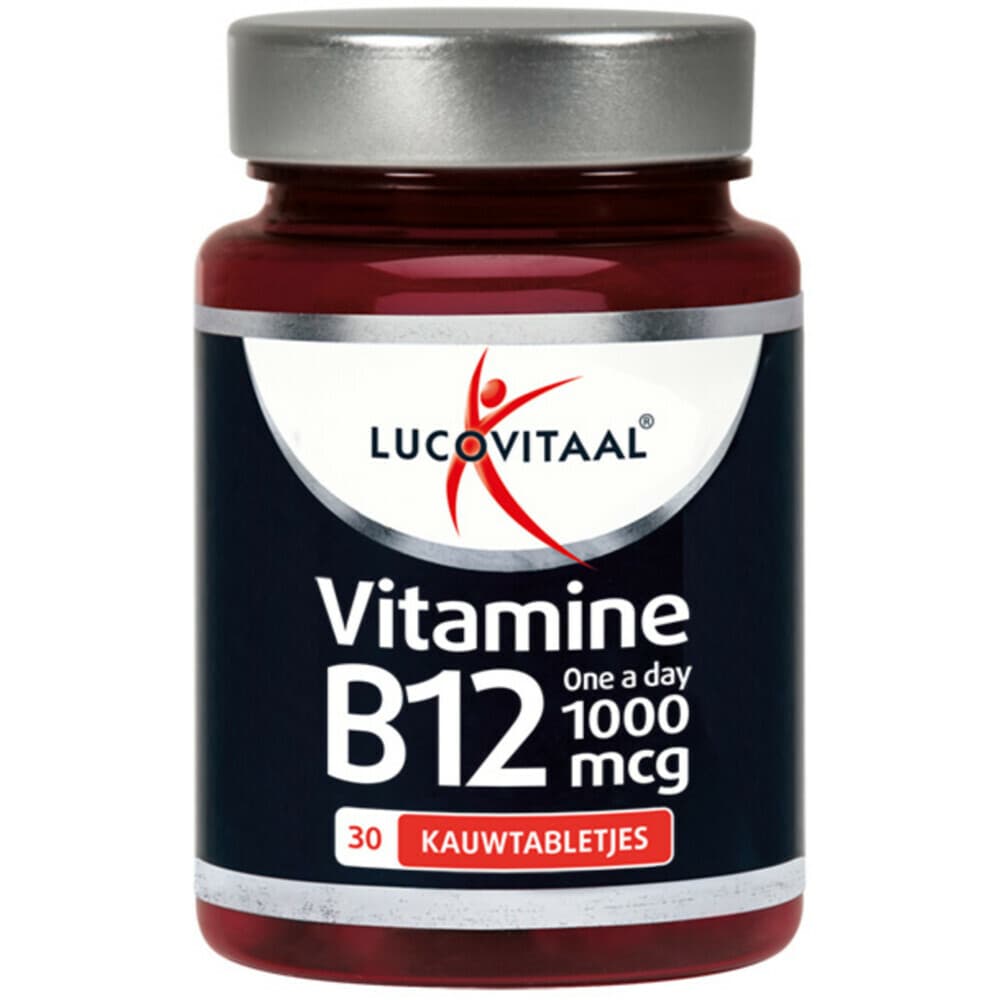 2+2 gratis: Lucovitaal Vitamine B12 1000mcg 30 kauwtabletten