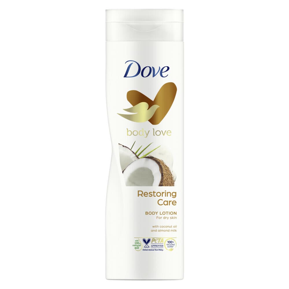 2+1 gratis: Dove Bodylotion Restoring Care 250 ml