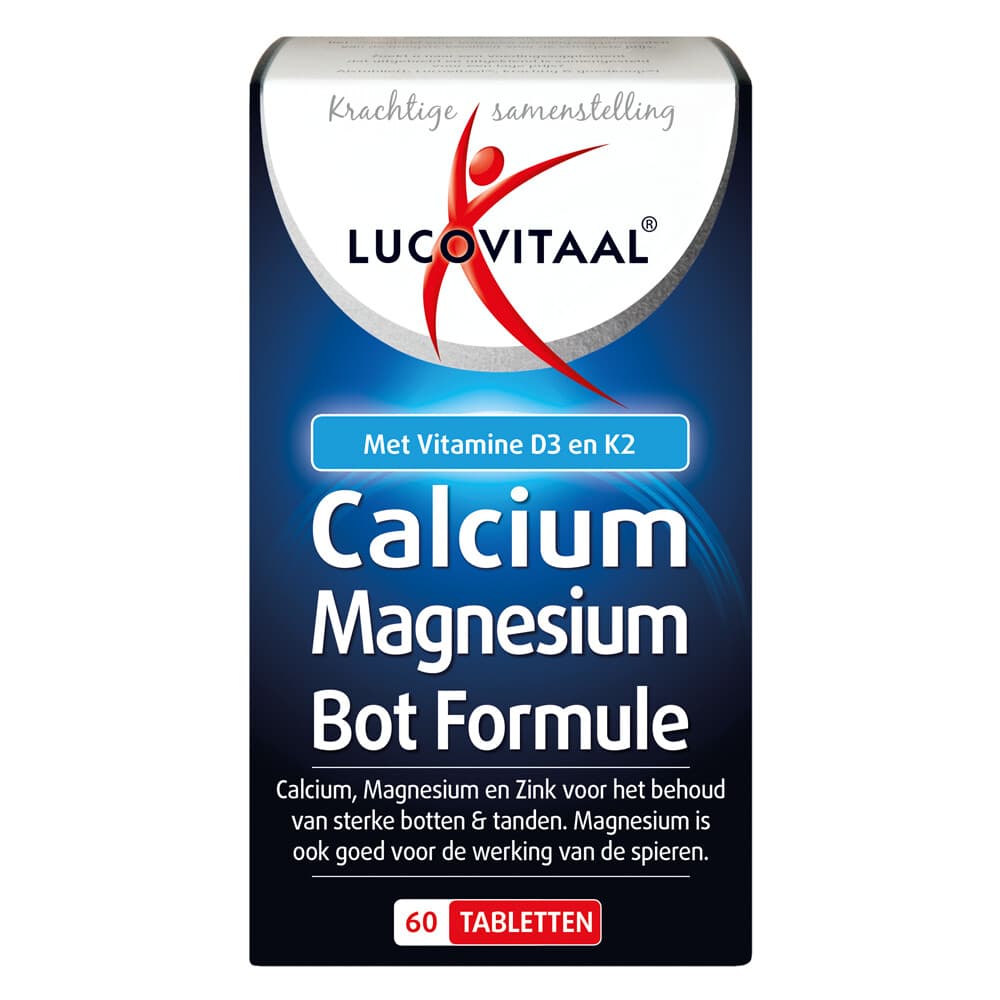 Gratis Verzending: 3x Lucovitaal Calcium, Magnesium en Botten 60 tabletten