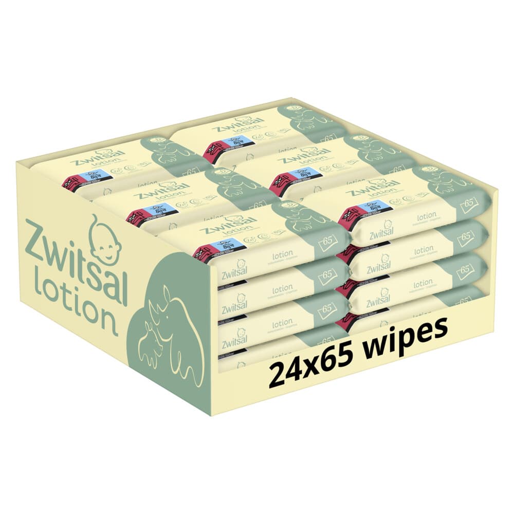 Zwitsal Billendoekjes Lotion Voordeelverpakking 24x65= 1560 stuks
