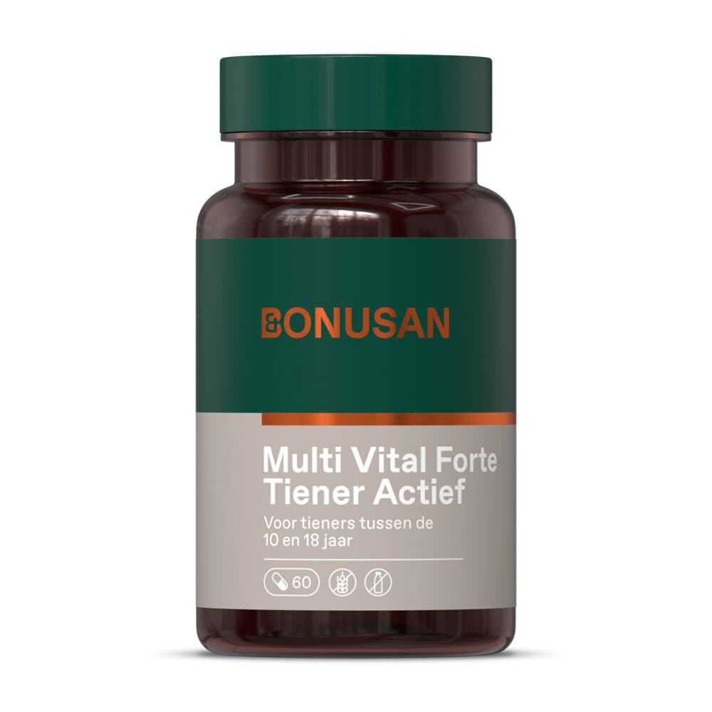Gratis Verzending: Bonusan Multi Vital Forte Tiener Actief 60 vegacapsules