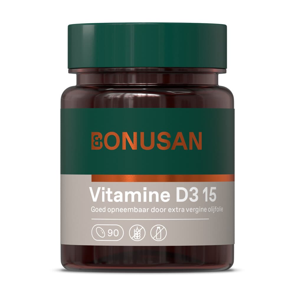 Gratis Verzending: Bonusan Vitamine D3 15 mcg / 600 IE 90 softgels
