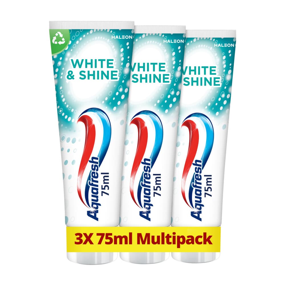 Aquafresh Tandpasta White&Shine 3 stuks