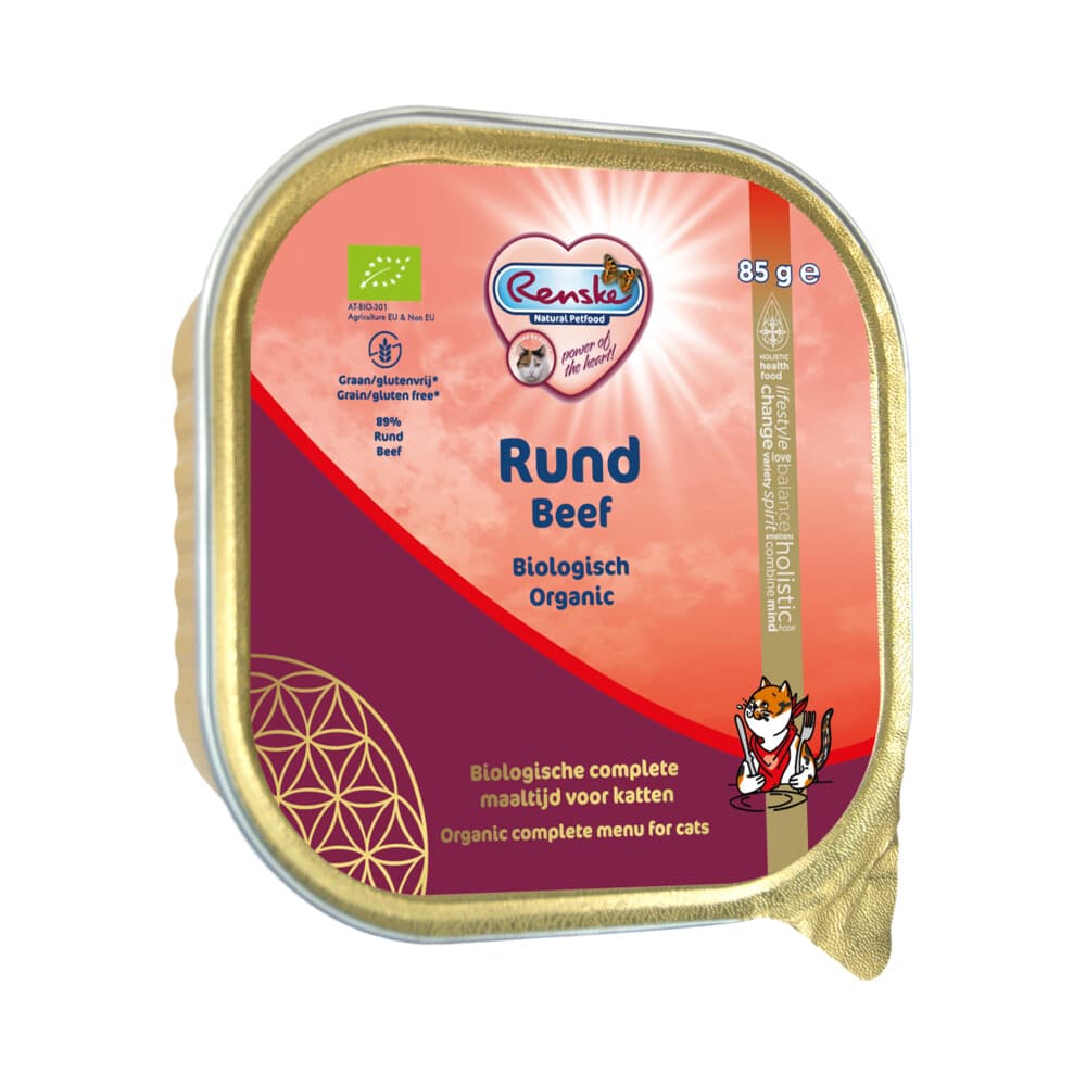 Renske Bio Vers Gestoomd Kattenvoer Nat Rund 85 gr