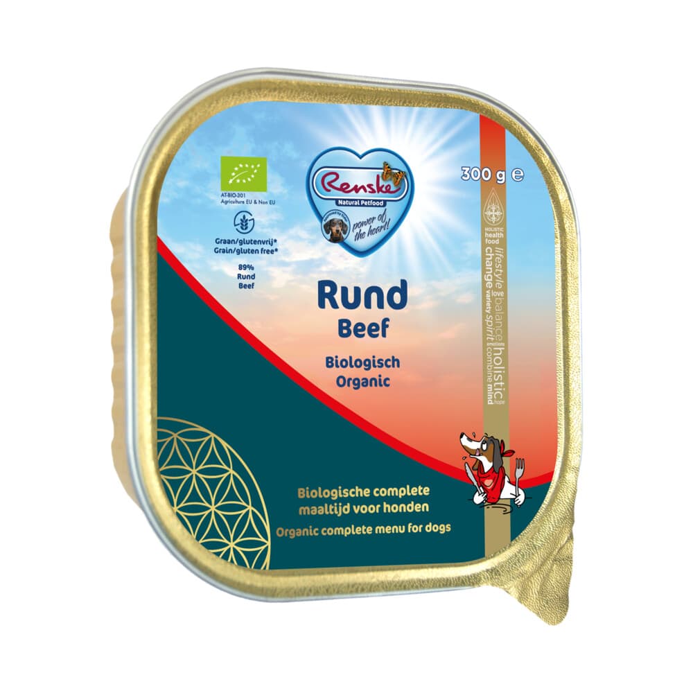 Renske Bio Vers Gestoomd Hondenvoer Nat Rund 300 gr