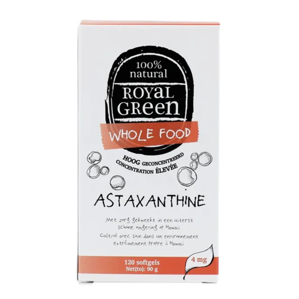Gratis Verzending: Royal Green Astaxanthine 120 softgels