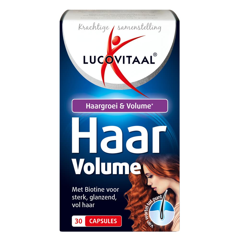 Gratis Verzending: 3x Lucovitaal Haar Groei&Volume 30 capsules