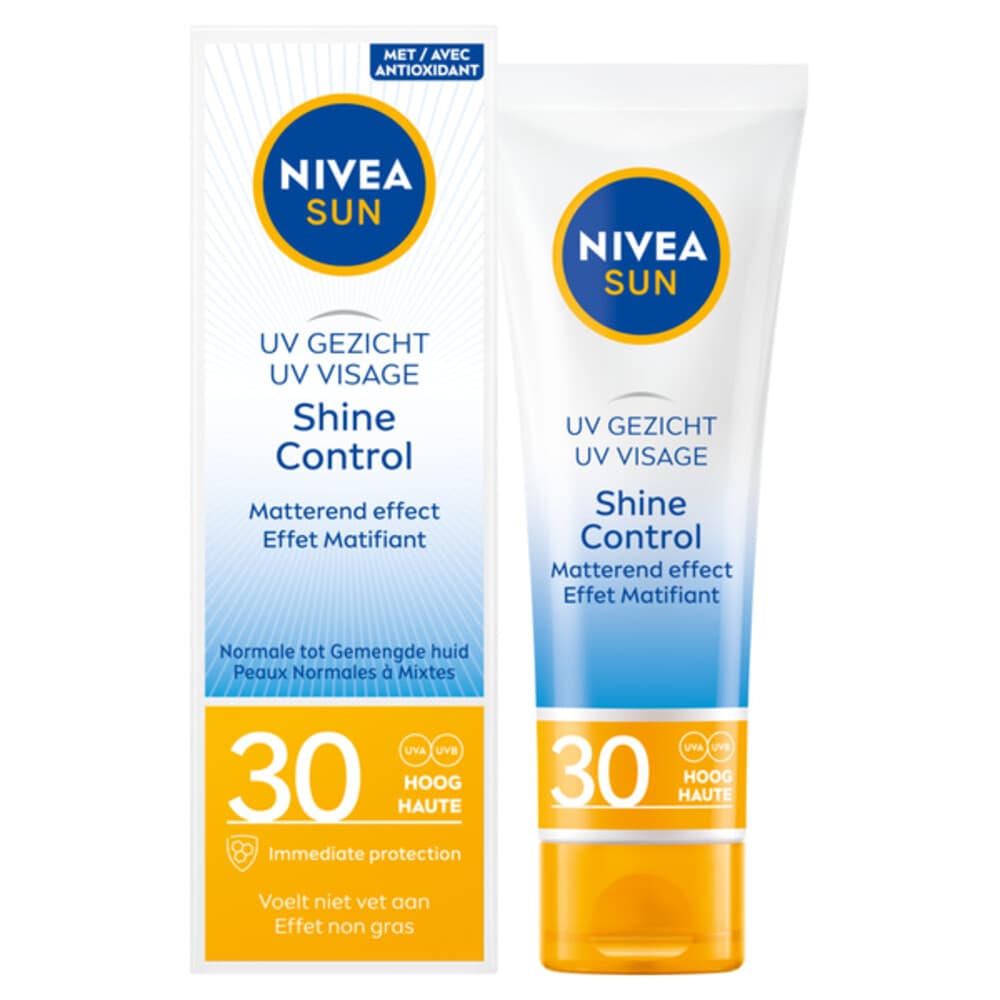 NIVEA Sun Shine Control Zonnecrème Gezicht SPF 30 50 ml