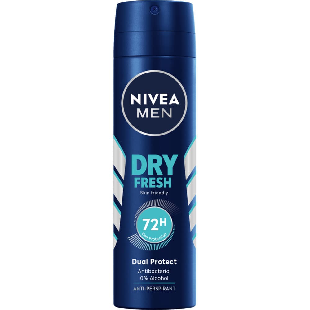 1+1 gratis: NIVEA Men Deodorant Spray Dry Fresh 150 ml