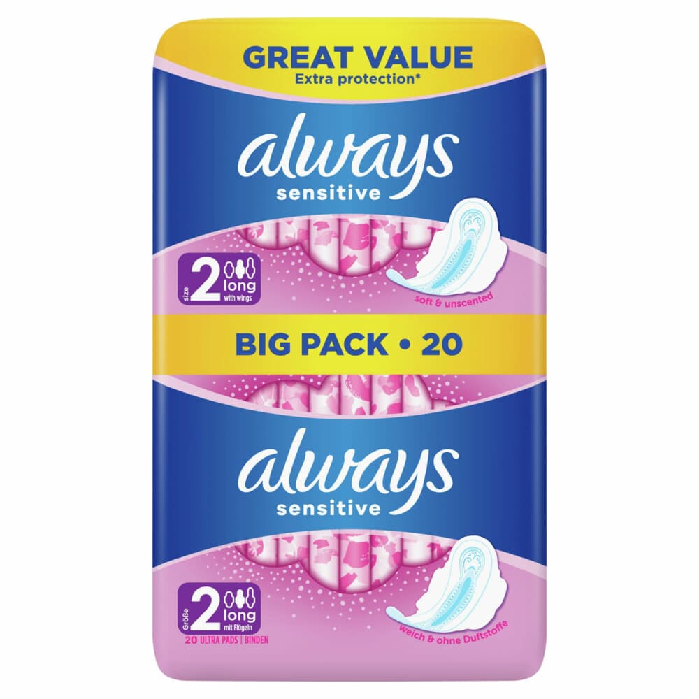 Always Maandverband Sensitive Long 20 stuks