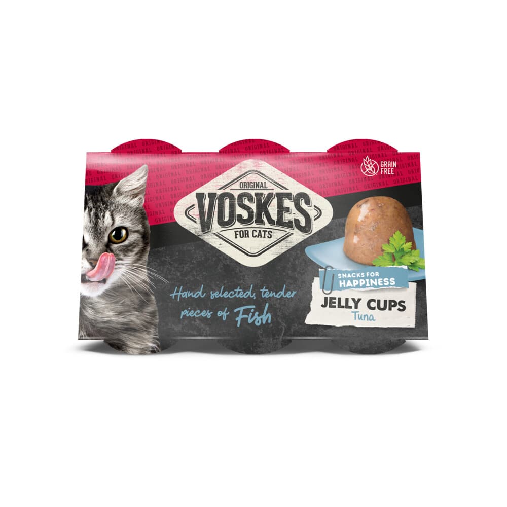 12x Voskes Jelly Cups Tonijn 6 x 25 gr