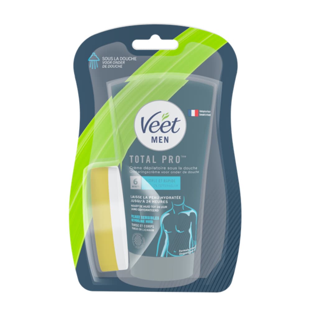 Veet For Men Ontharingscrème In-Shower Gevoelige Huid 150 ml