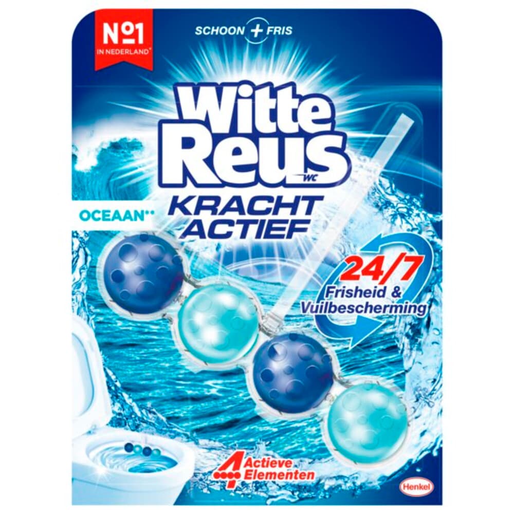 10x Witte Reus Toiletblok Kracht Actief Oceaan