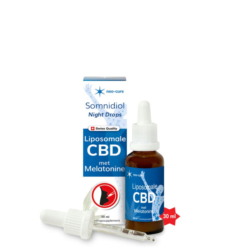 Gratis Verzending: 2x Neo-Cure Somnidiol Slaap Liposomale CBD&Melatonine 30 ml