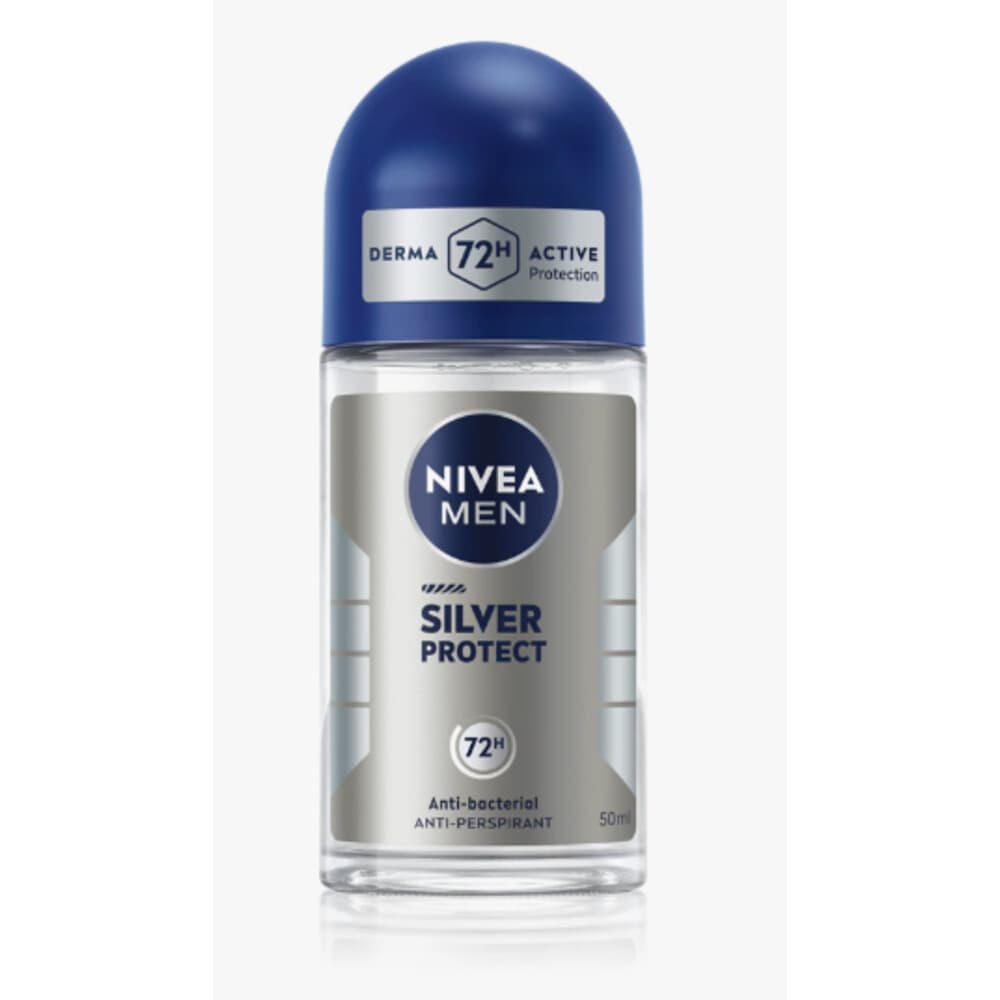 3x NIVEA Men Deodorant Roller Silver Protect 50 ml