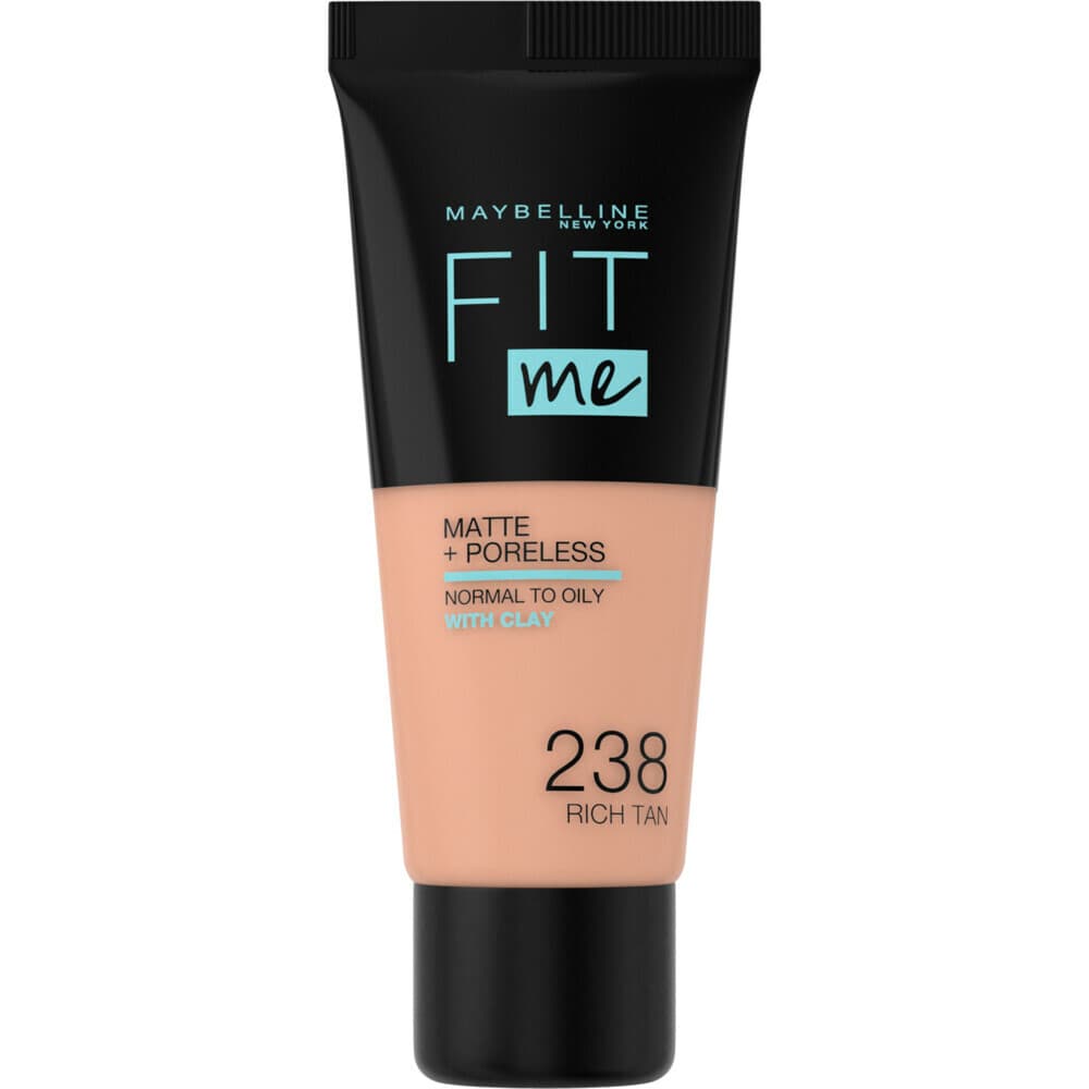1+1 gratis: Maybelline Fit Me Matte + Poreless Foundation 238 Rich Tan