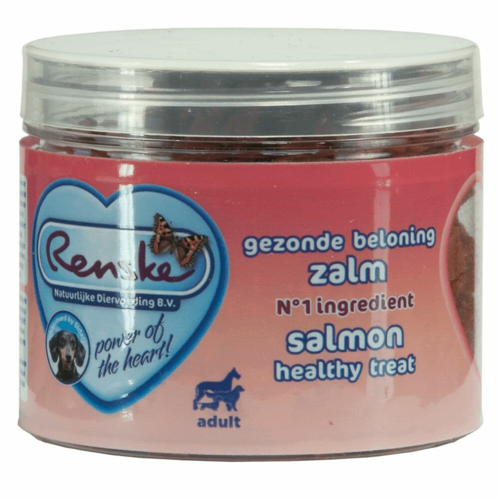 Renske Gezonde Beloning Hartjes Hondensnack Zalm 100 gr