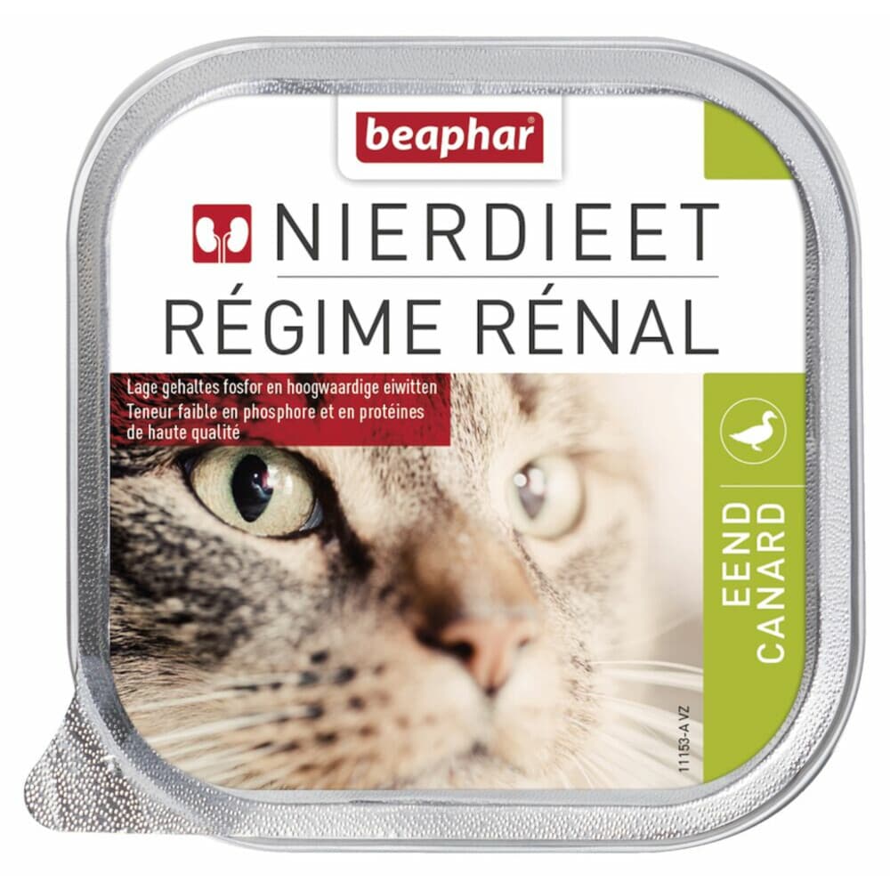 Beaphar Nierdieet Kattenvoer Nat Eend 100 gr