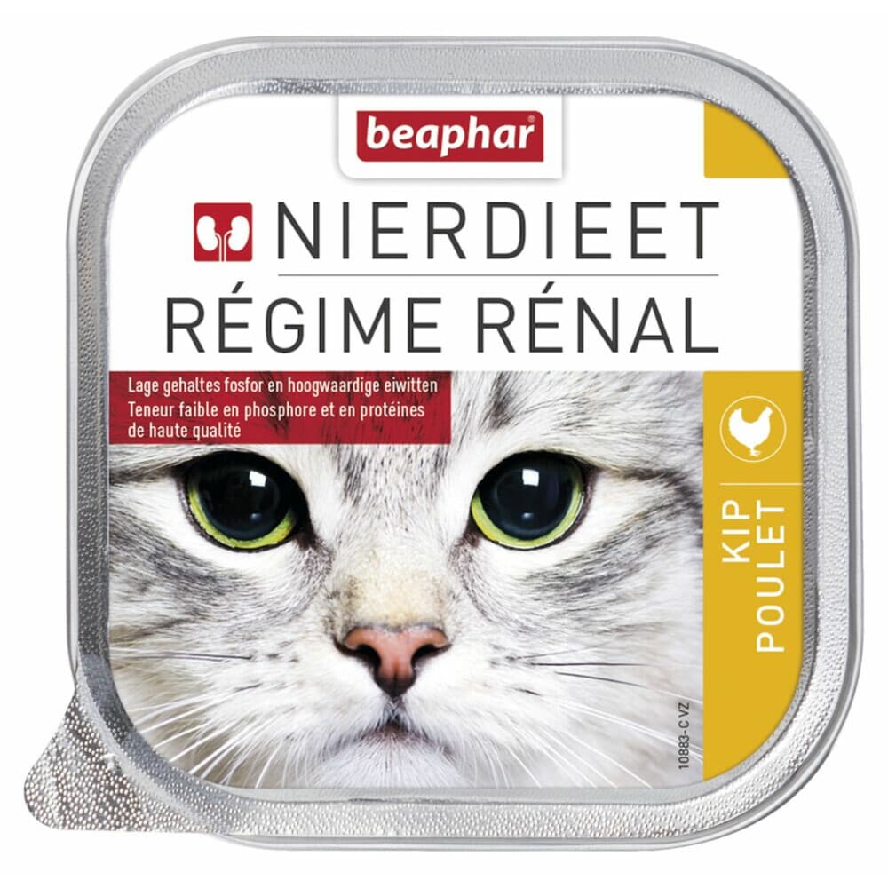 Beaphar Nierdieet Kattenvoer Nat Kip 100 gr