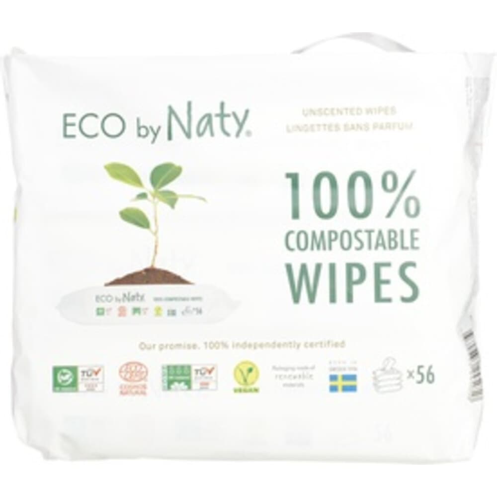 Naty Billendoekjes Sensitive Ongeparfumeerd 3x56 = 168 stuks