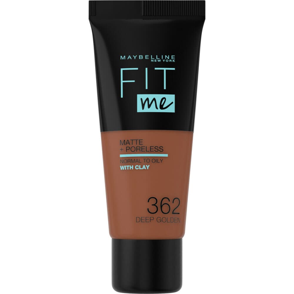 1+1 gratis: Maybelline Fit Me Matte + Poreless Foundation 362 Deep Golden